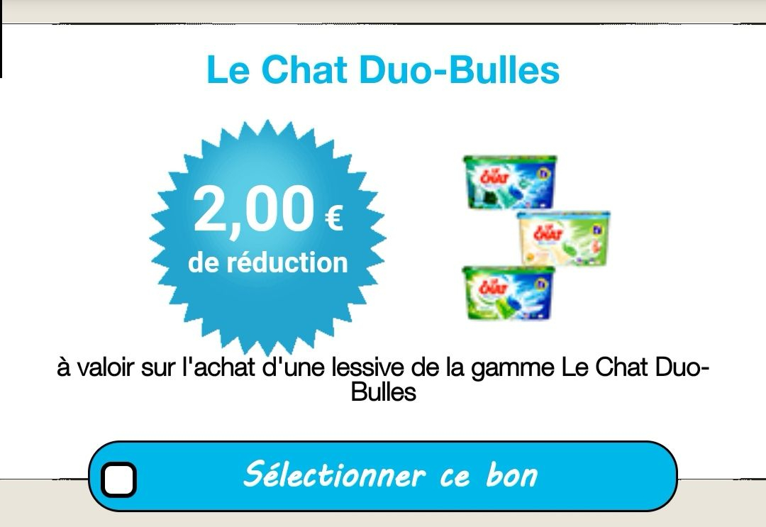 Boite De 30 Capsules De Lessive Le Chat Duo Bulles Via 629