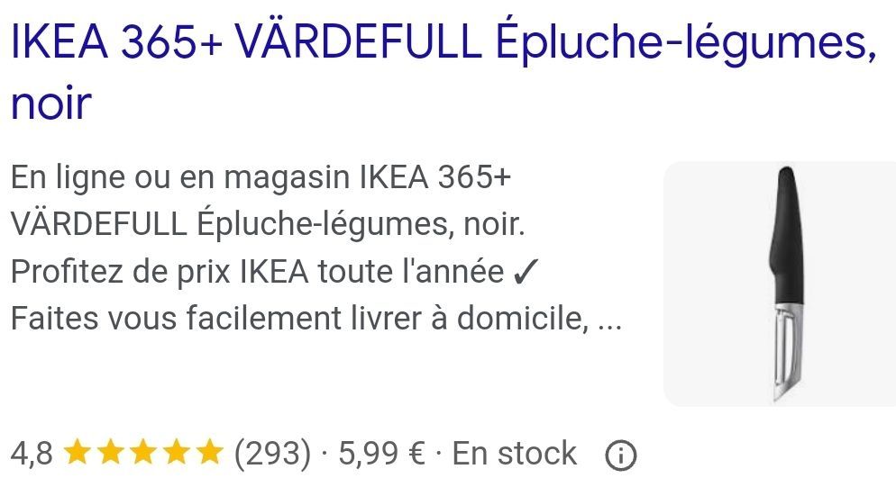 deal - Tefal K2071014 Ingenio Éplucheur en Acier - 5,99€ Au lieu de 9,99€  sur