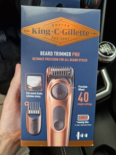 Tondeuse à Barbe Professionnelle King C. Gillette BEARD TRIMMER PRO - Rechargeable Sans Fil