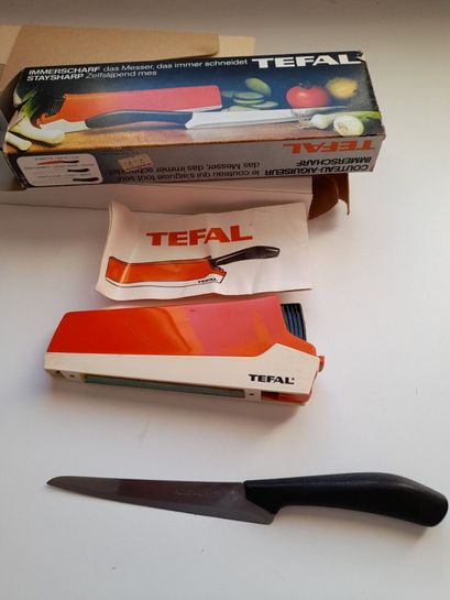 Couteau Tefal Couteau + Aiguiseur Ever Sharp - K2569004 - Mr Scandinave