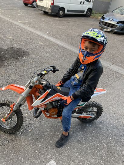 Mini moto Dirt pour enfants Prorider - 50 cc, 2 temps, Rouge (+ 2 bons d'achats  de 74,49€ à dépenser dès 100€ d'achat) –