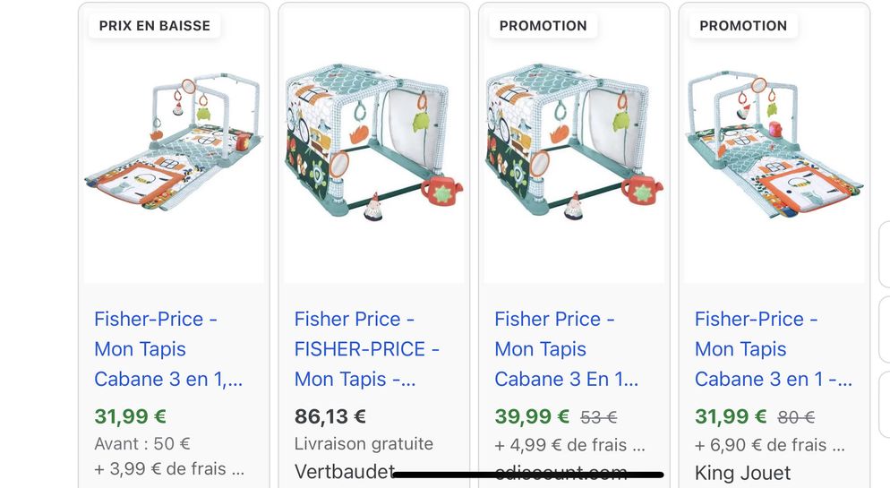 Fisher-Price - Mon Tapis Cabane 3 en 1