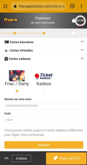 Offerts En E Cartes Cadeaux A Depenser Sur Fnac Spectacles Des 150 D Achat Sur Tout Le Site Fnac Com Dealabs Com