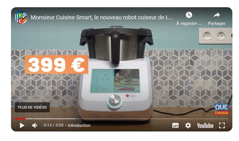 Lidl+] Monsieur Cuisine Smart SilverCrest - 1200W, fonction wifi –