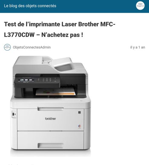 Imprimante Brother Dcp-l3550cdw- Multifonction Laser Couleur - Ethernet -  Wi-fi à Prix Carrefour