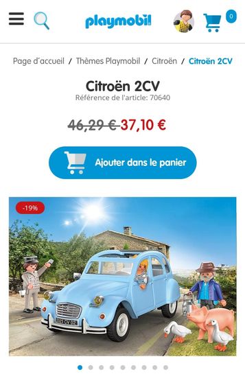 Citroën 2CV par PlayMobil