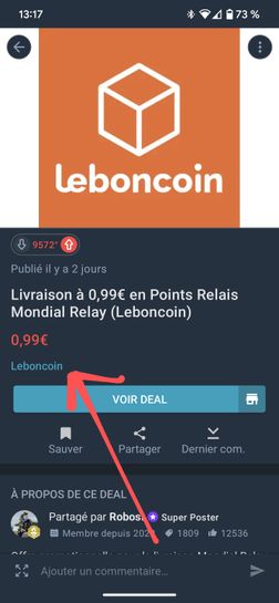 Leboncoin Livraison 0 99