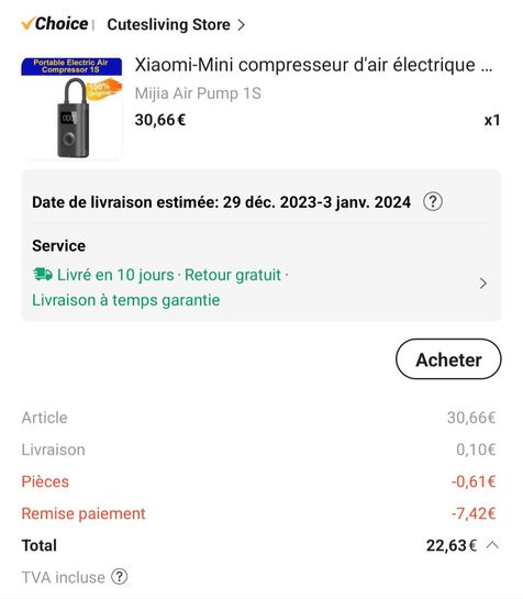 Bon Plan] Bien pratique, la mini pompe électrique de Xiaomi est à 34 euros  chez