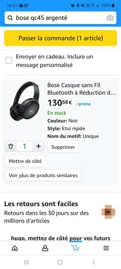 French Days : 25% de réduction sur le casque sans fil Bose QC SE avec sa  réduction de bruit active ! Attention l'offre se termine ce soir ! 