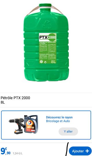 Bidon de Pétrole PTX 2000 Combustible - 20L –