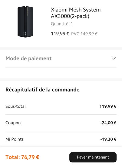 Xiaomi Mesh System AX3000 2-pack desde 99,99 €