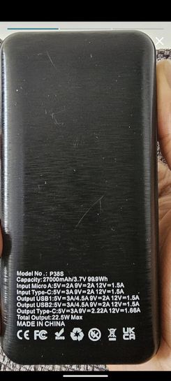 Batterie externe Paidashu - 27.000mAh, noir (vendeur tiers) –
