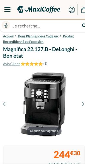 Une remise de 189 € sur la machine à café broyeur Magnifica S De