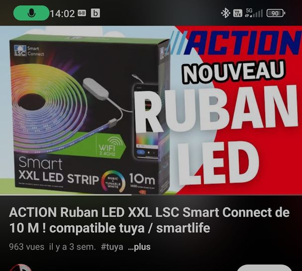 Ruban LED connecté LSC à petit prix