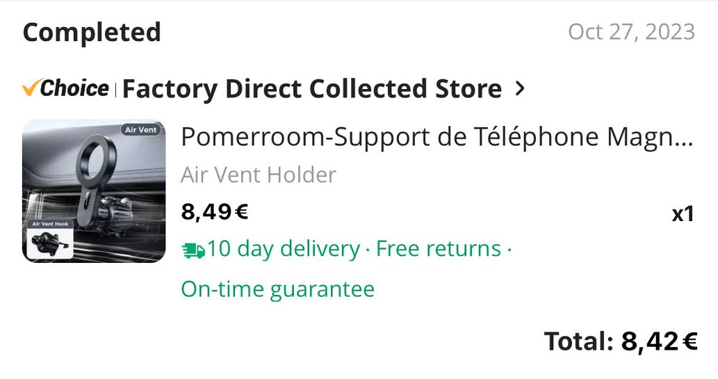 Support Téléphone Vélo Moto Grefay - De 3,5 à 6,5 (via coupon - vendeur  tiers) –