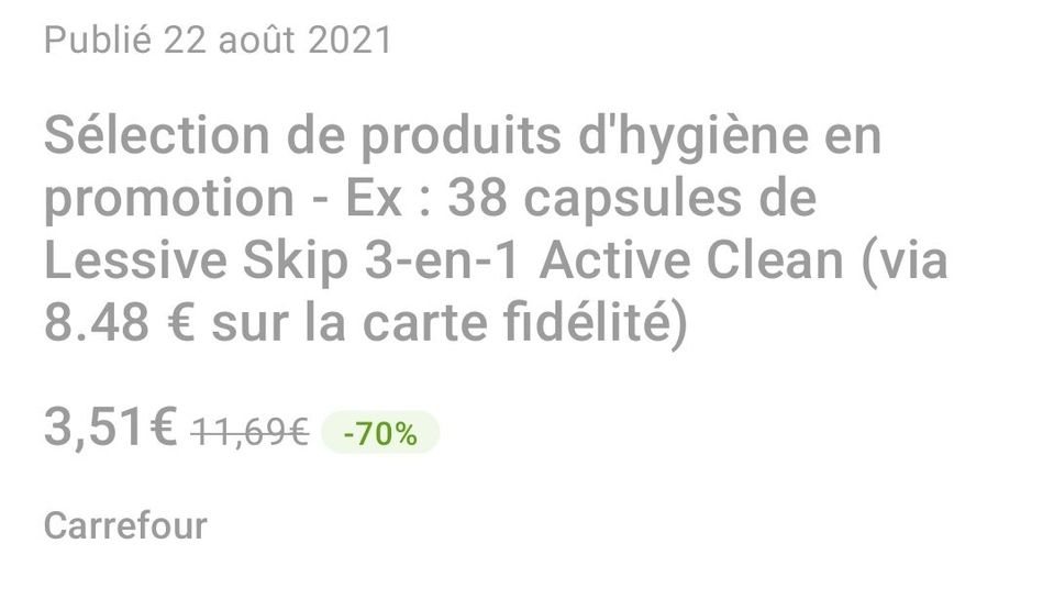 SKIP Lessive liquide active clean 1.53l 