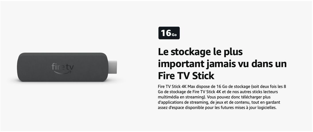  Clé de Streaming Multimédia Fire TV Stick 4k Ma…