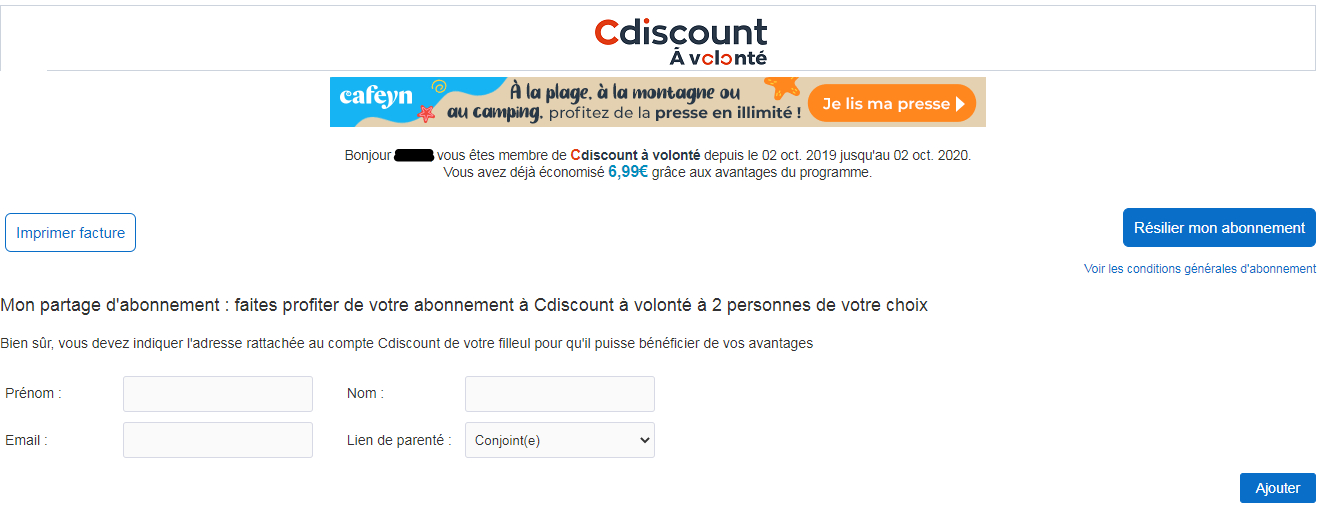 Abonnement Annuel A Cdiscount A Volonte Sans Engagement Dealabs Com