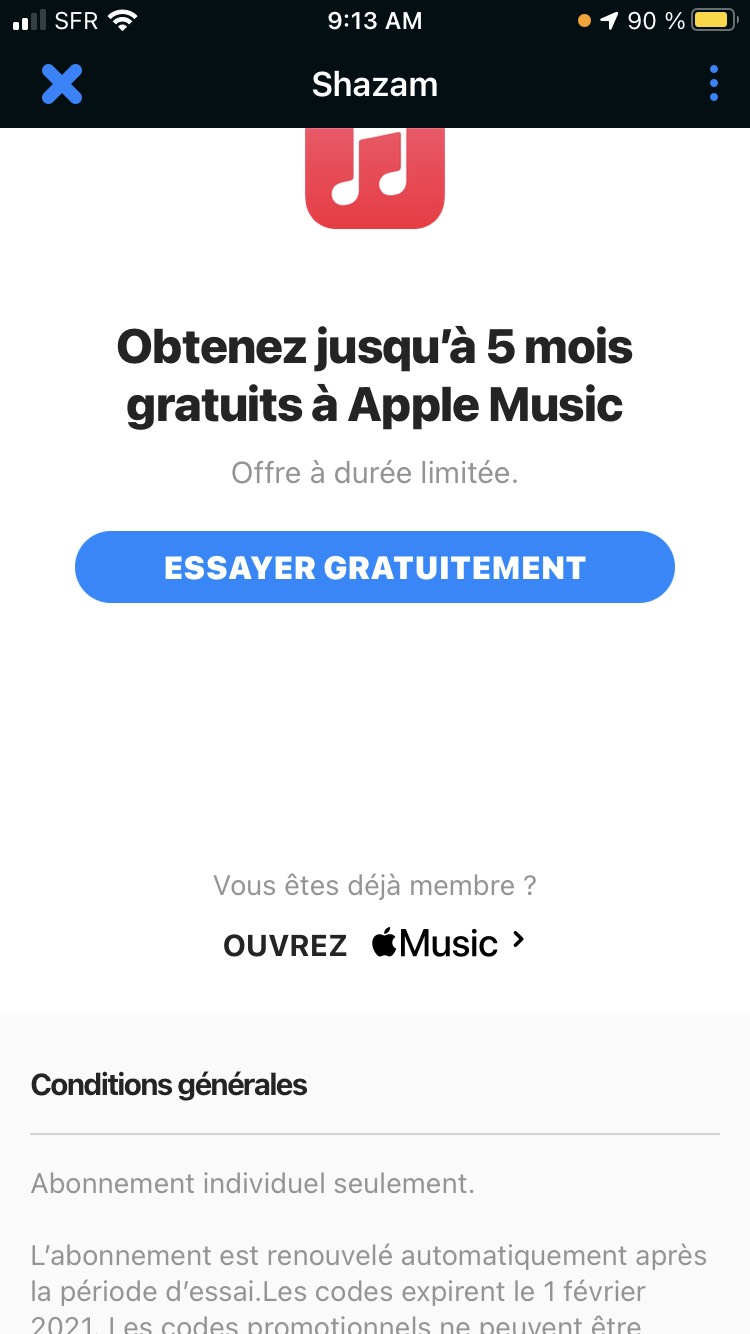 Nouveaux Clients De 2 A 5 Mois D Abonnement Apple Music Gratuit Via Shazam Sur Ios Dealabs Com