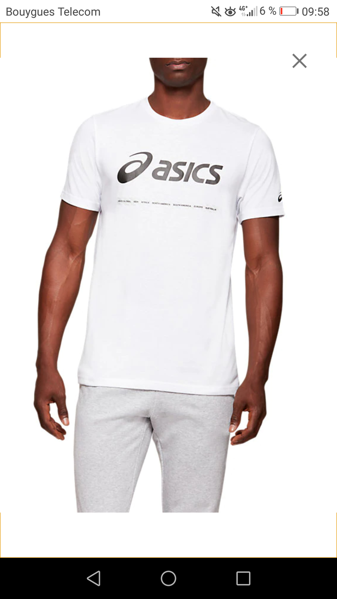 T-shirt Asics City SS Top 1 - Blanc – Dealabs.com