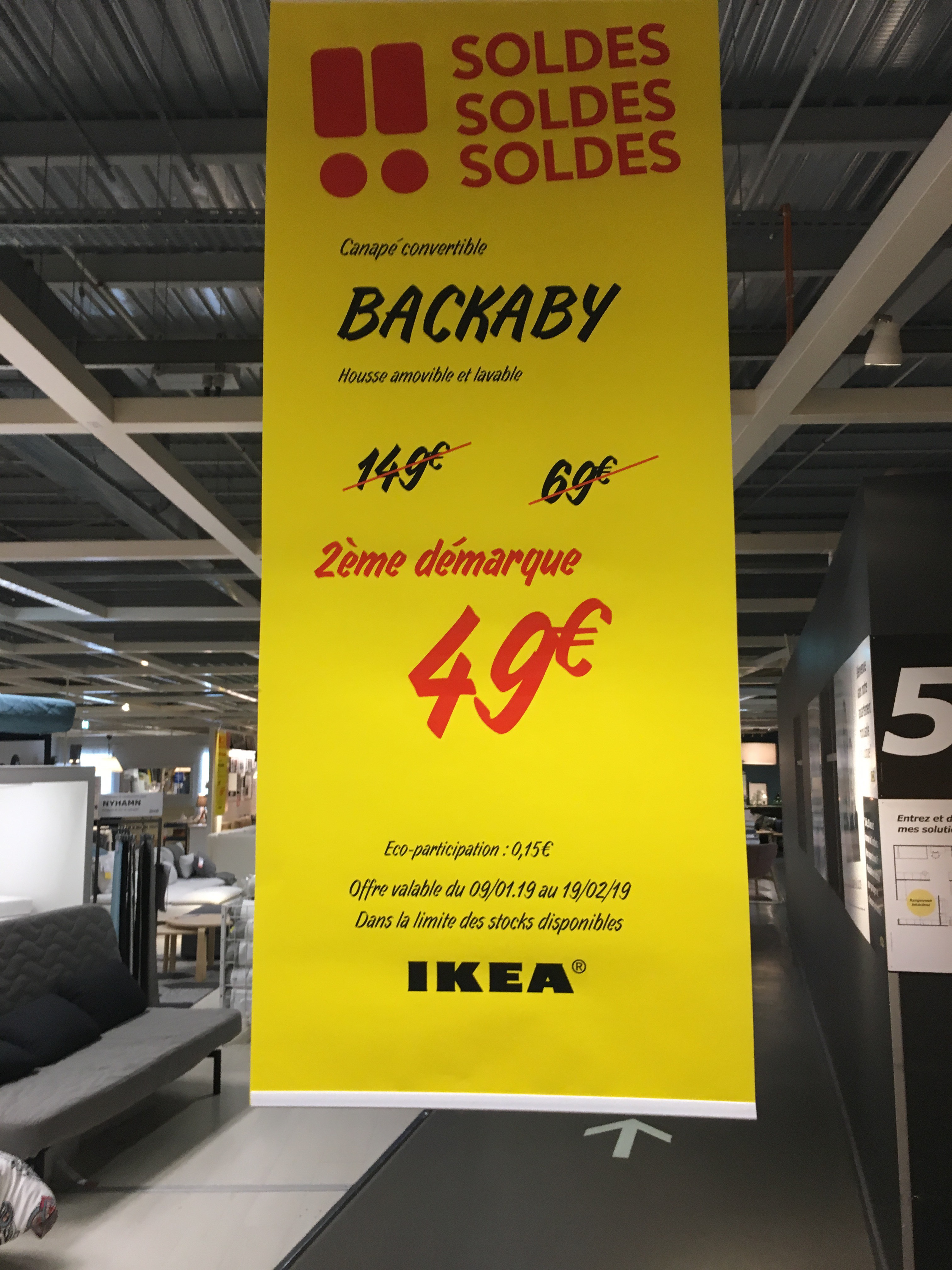 Canape Convertible Backaby Ikea Toulon 83 Dealabs Com