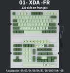 Touches de clavier Keycaps (Capuchons de clavier) ISO AZERTY, profil XDA