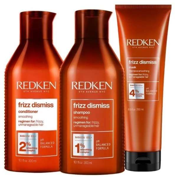 Routine anti-frisottis Frizz Dismiss Redken (beautycoiffure.com)