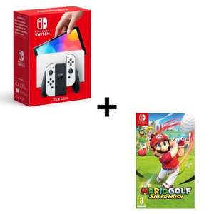 Console Nintendo Switch OLED + Jeu Mario Golf : Super Rush (+16.50€ pour les CDAV)