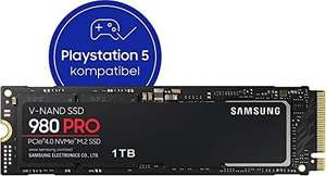 Disque SSD Interne NVMe M.2 Samsung 980 PRO (MZ-V8P1T0BW) - PCIe 4.0, 1 To, Compatible PS5