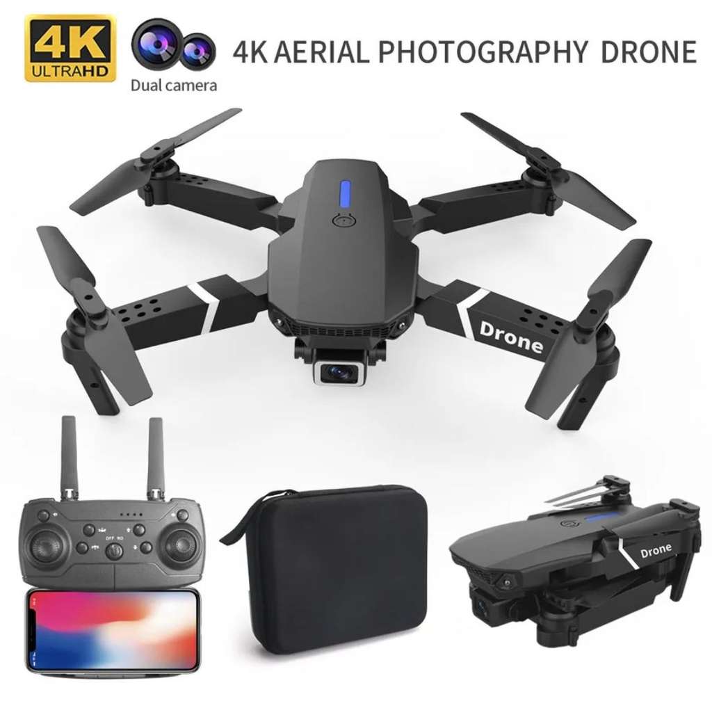 Drones avec caméra 4K HD UAV, photographie aérienne, avion pliable pour  touriste