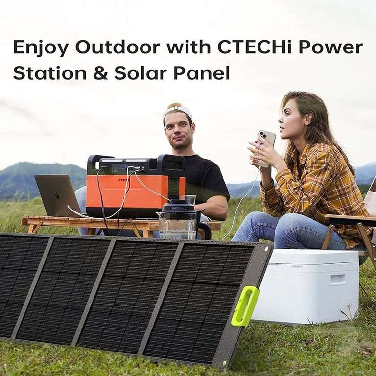 Station électrique portable CTECHi GT1500 - 1500W / 1210Wh, LiFePO4 (Entrepôt EU)