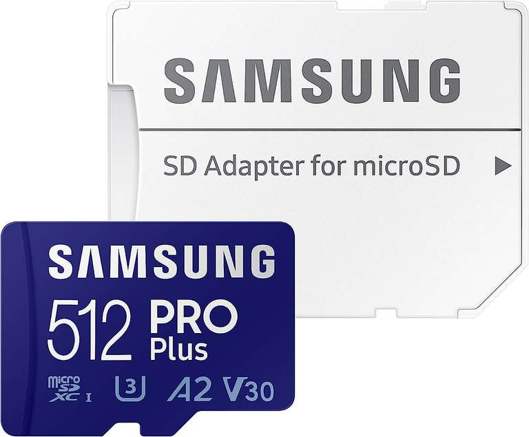 Carte mémoire microSDXC Samsung Pro Plus MB-MD512KA/EU (Version 2021) - 512 Go, 160/120 Mo/s