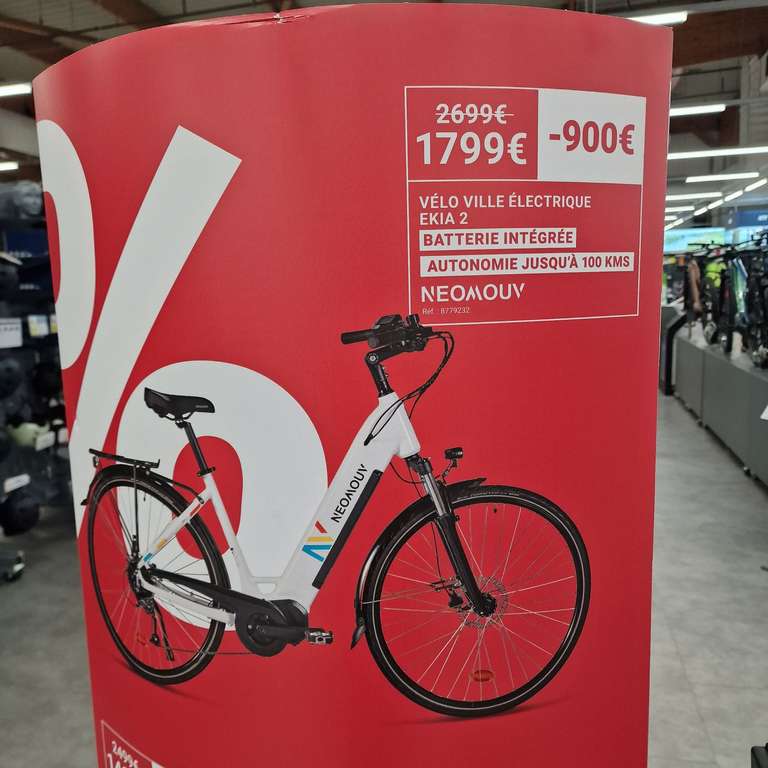 Sélection de vélos électriques en promotion - Ex : Neomouv Sinapia Hydraulique