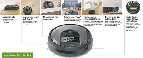 Aspirateur robot connecté iRobot Roomba i7+
