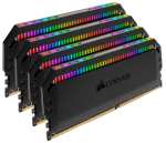 Kit Mémoire RAM Corsair Dominator Platinum RGB 128Go (4x32Go) DDR4 3600 (PC4-28800) C18 1.35V