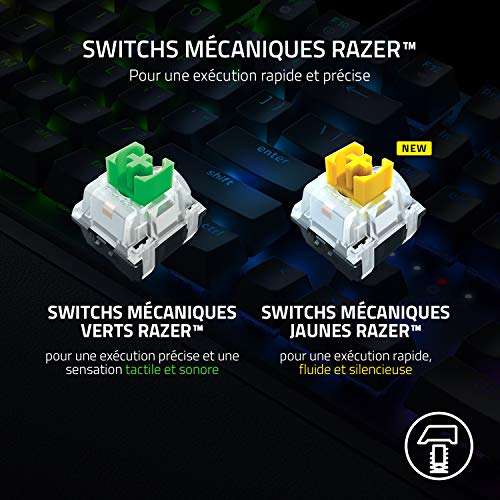 Clavier Gamer Mécanique Razer BlackWidow V3 (Switches Verts)