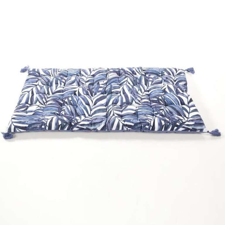 [CDAV] Matelas de sol ou de fauteuil/canapé Blue Palm 120 x 60 x 5 cm, 100% Coton (+7.79€ sur la cagnotte)