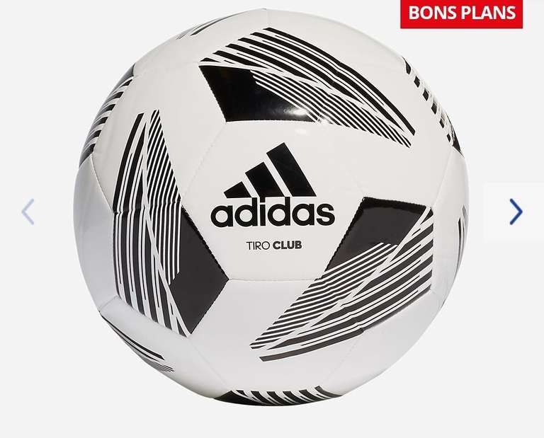 Ballon de football Adidas Tiro Club - Taille 5, blanc (jaune en taille 3, 4 et 5)
