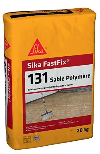 [Prime] Sable polymère Sika FastFix 131 pour remplissage des joints de pavé et dalles, 20kg, Ton sable
