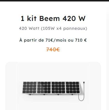 Kit panneau solaire 400W Plug and Play Français : à brancher sur prise en 5  min