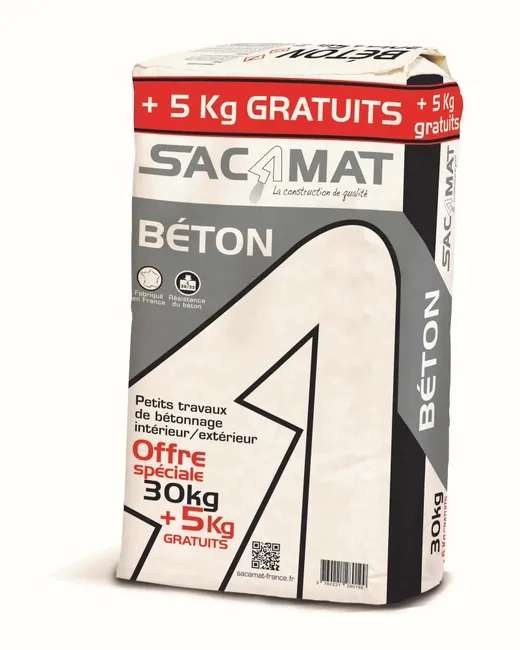 Béton prêt à l'emploi Sacamat - 35 kg