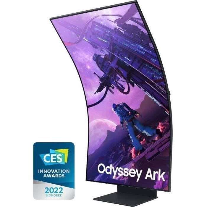 Ecran PC incurvé 55" Samsung Odyssey ARK - Quantum Mini LED, 4K, 165 Hz, Quantum HDR 2000, Dalle VA, 1 ms, AMD Freesync (via ODR 500€)