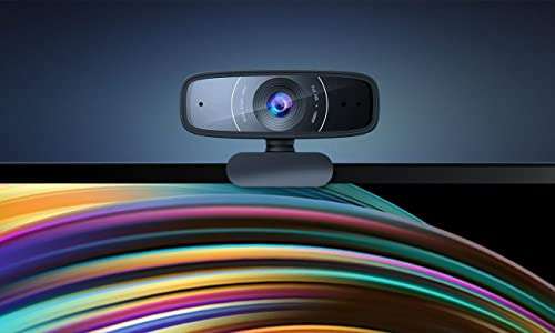 Webcam Asus C3 - Grand angle, Full HD 1080p, double micro intégré