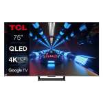 TV 75" TCL 75C735 - QLED, 4K, 144Hz, HDR, Dolby Vision, HDMI 2.1, VRR/ALLM, Google TV (Via ODR 200€)