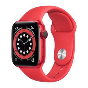 Montre connectée Apple Watch Series 6 - GPS + Cellular, 40 mm, bracelet Sport, rouge