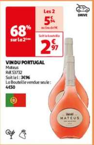 2 Bouteilles de vin du Portugal Mateus - 2x 75cl