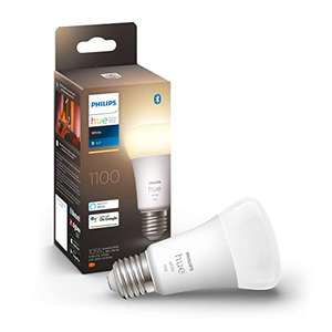 Ampoule LED connectée Philips Hue white - A60 E27, 10. 5W, 1100 lumens, Compatible avec Alexa et Google Home