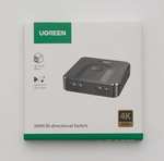 Switch HDMI UGREEN - 2 Entrées 1 Sortie, 4K@60Hz, sans câble (Vendeur tiers - via coupon)