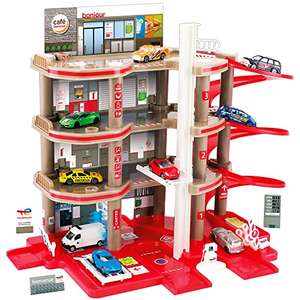 Garage pour petites voitures sur 4 niveaux avec station-service Total