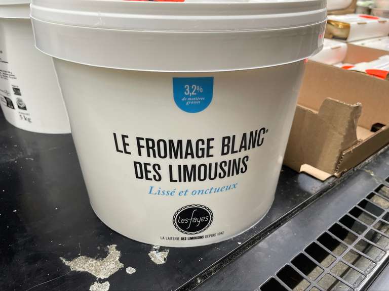 Pot de 5kg de fromage blanc des Limousins - Espace Primeurs Epinay-Sur-Seine (93)